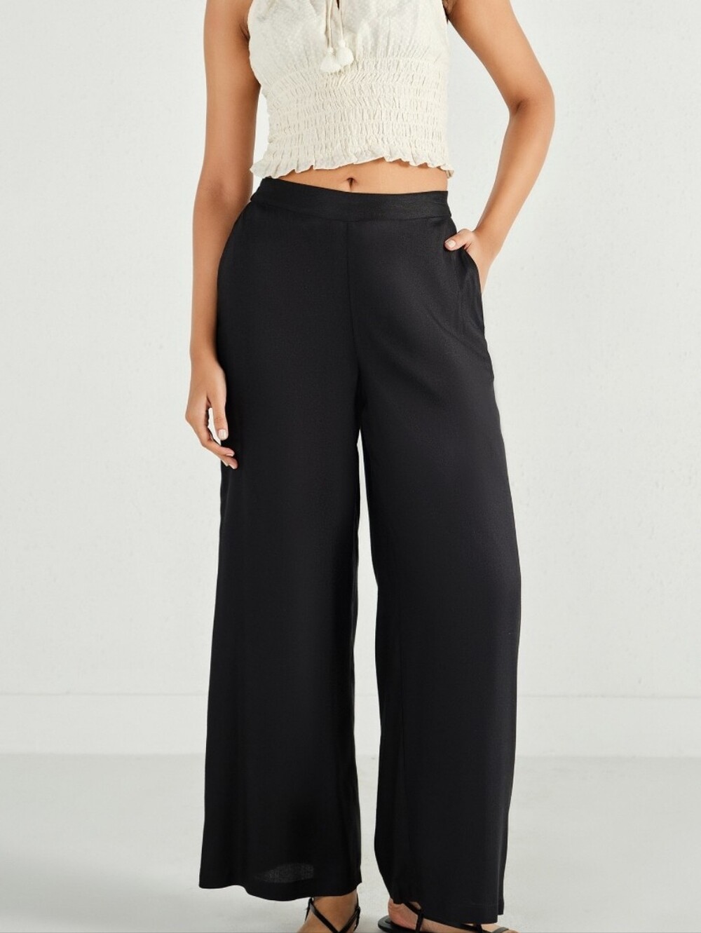 Truth By Republic Black Palazzo Petite L